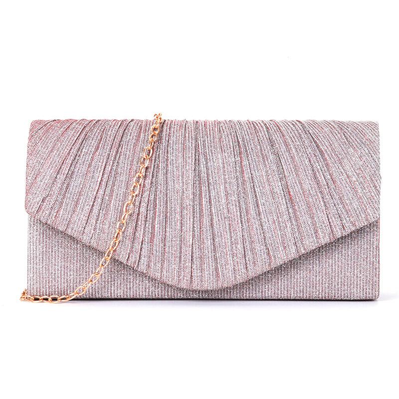 Brit White Flat Pleated Clutch  | Womens Clutches Clutches Clutches