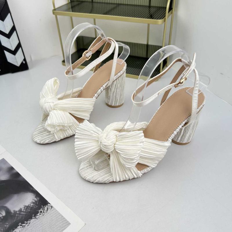 Camellia Beauty Pleated Bow Heel  | Womens Heeled Sandals Heeled Sandals Beauty