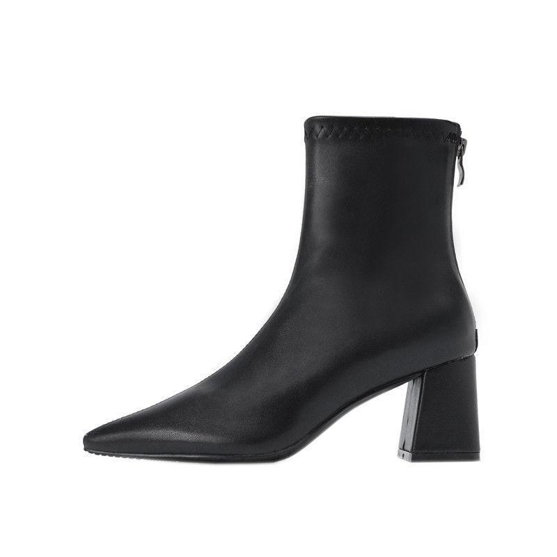 Elise Black Stretch Bootie  | Womens Boots Boots Black