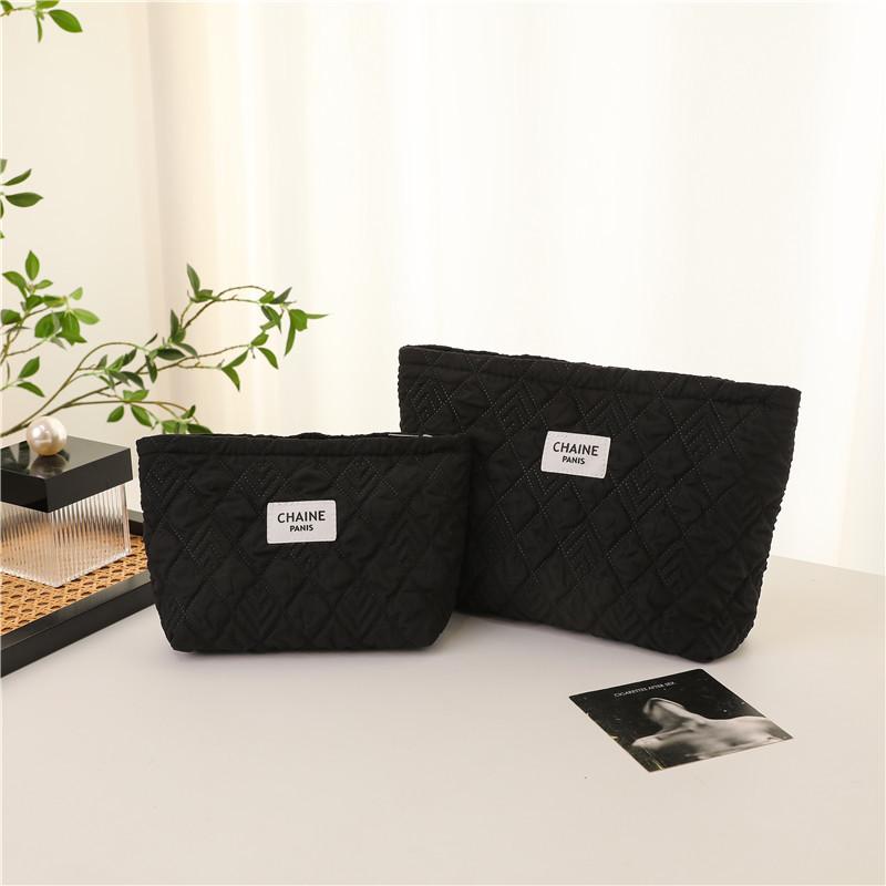 Frances Brown/Black Check Cosmetic Pouch  | Womens Accessories Accessories Accessories