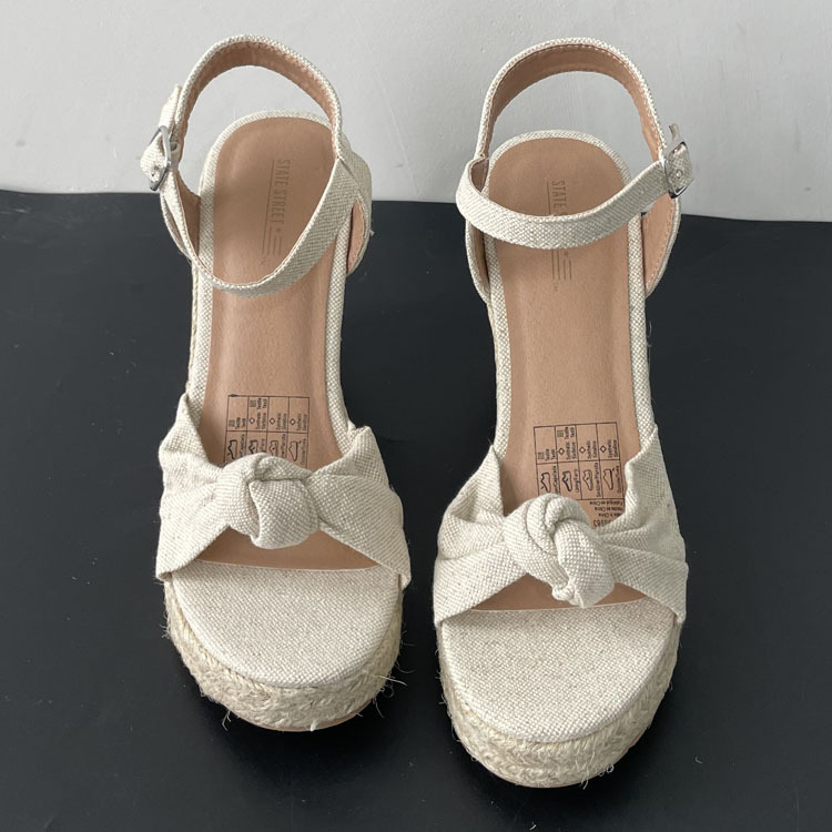 Gaby Natural Pleated Bow Espadrille  | Womens Flats & Loafers Flats & Loafers Flats & Loafers