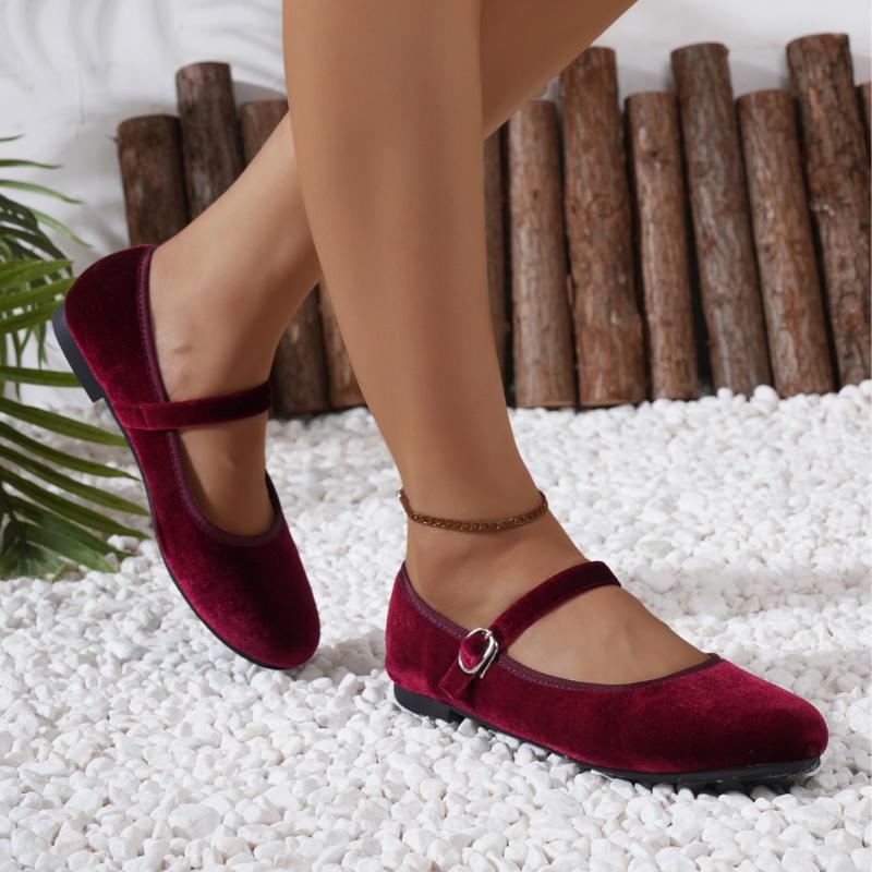 Ginger Sienna Velvet Mary Jane  | Womens Flats & Loafers Flats & Loafers Black