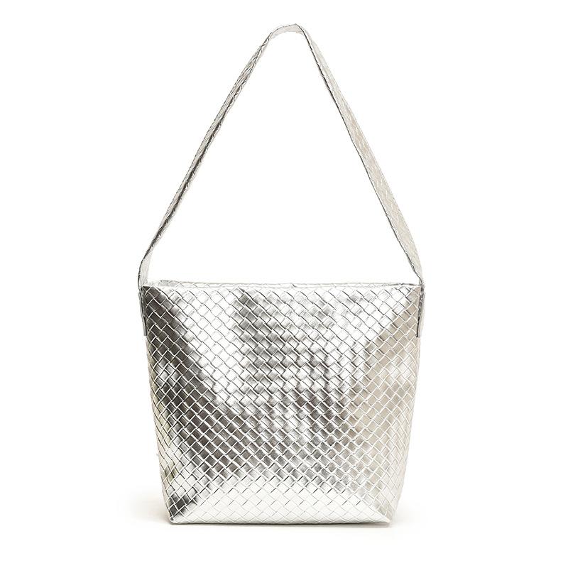 Grace Silver Mini Woven Crossbody  | Womens Crossbodies Crossbodies Crossbodies