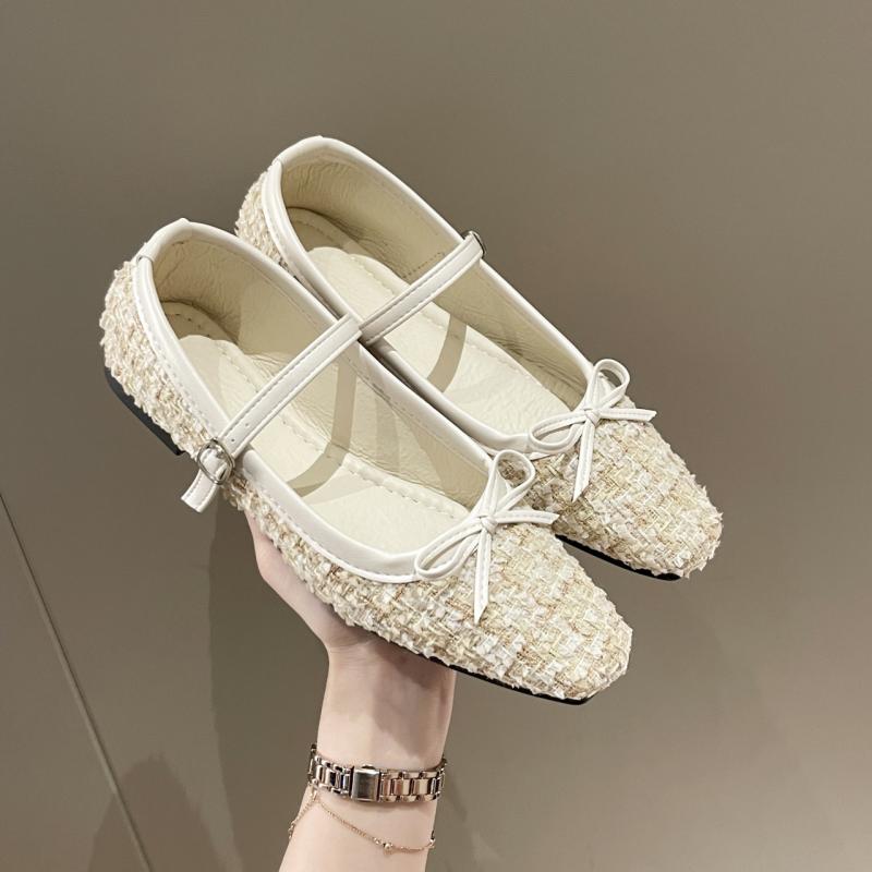 Leonie Natural Crochet Ballet Flat  | Womens Flats & Loafers Flats & Loafers Flats & Loafers