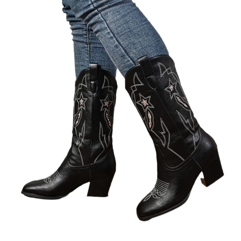 Wilder Black Tulip Leather Boot  | Womens Boots Boots Black