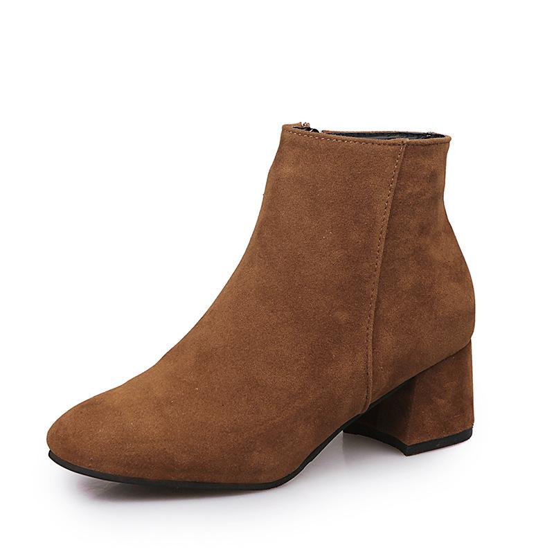 Ginny Cacao Leather Ankle Boot  | Womens Boots Boots Boots