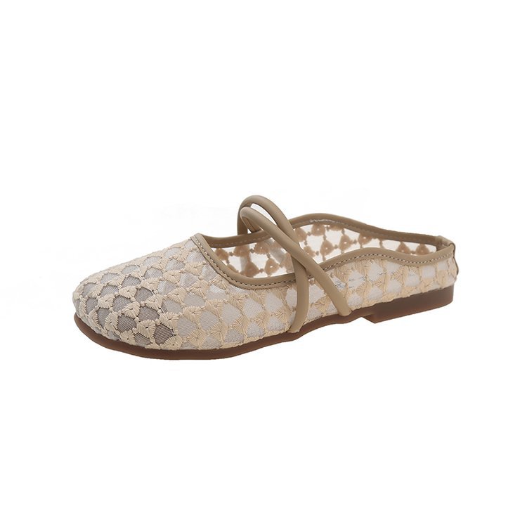 Leonie Brown Crochet Ballet Flat  | Womens Flats & Loafers